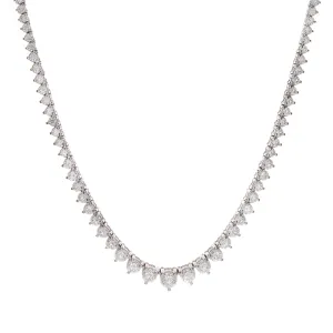 10ct 18k White Gold Diamond Necklace