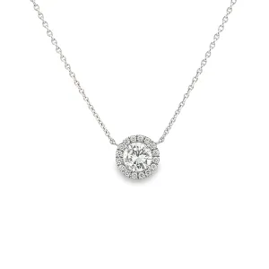 1.20ct 14k White Gold Diamond Pendant