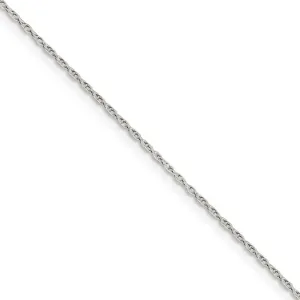 1.25mm Sterling Silver Solid Loose Rope Chain Necklace