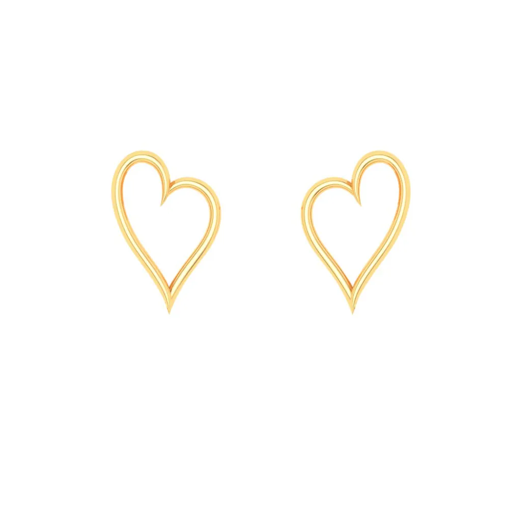 14k Gold Sweetheart Sleek Studs Earrings From Online Exclusive