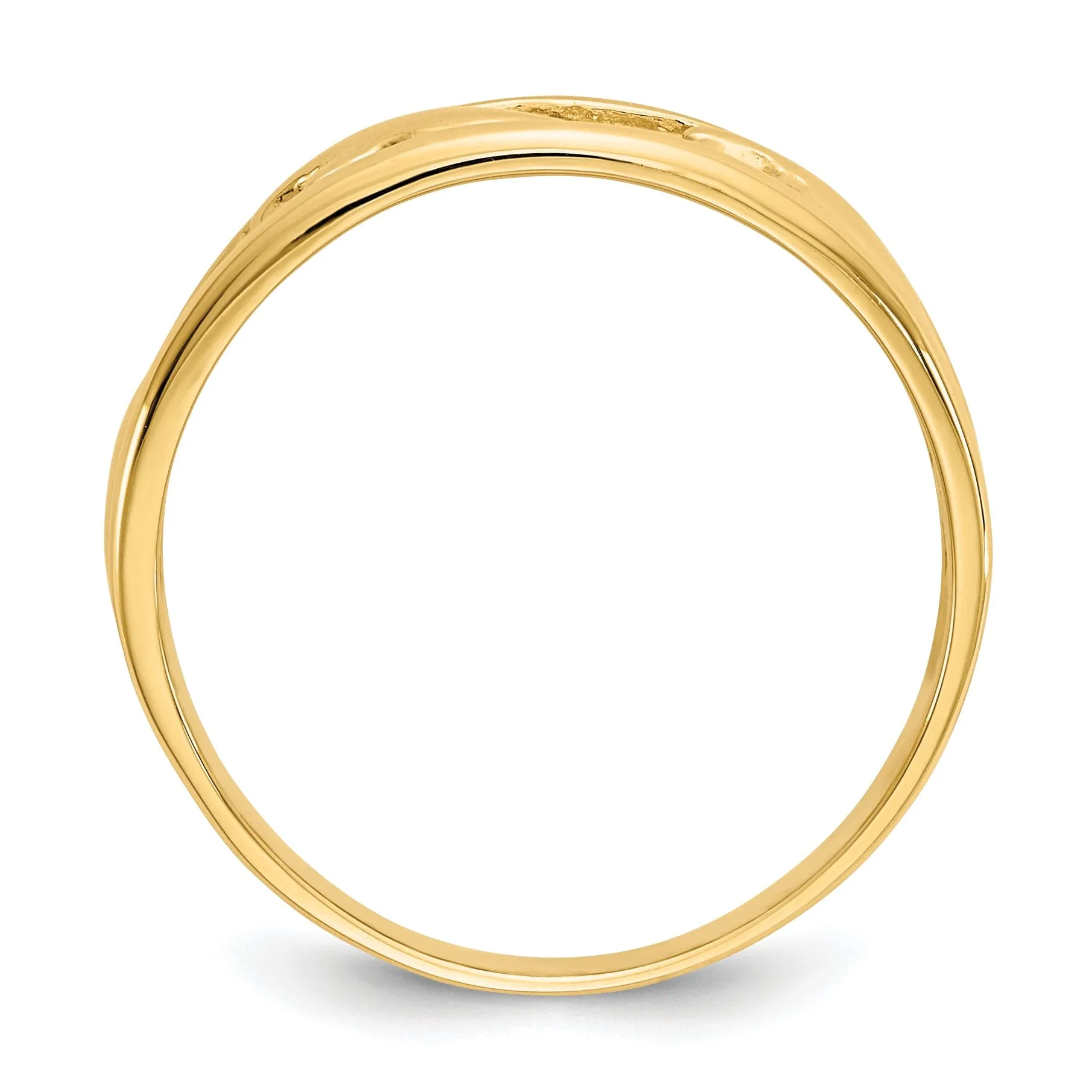 14k Triple Dolphin Band Ring
