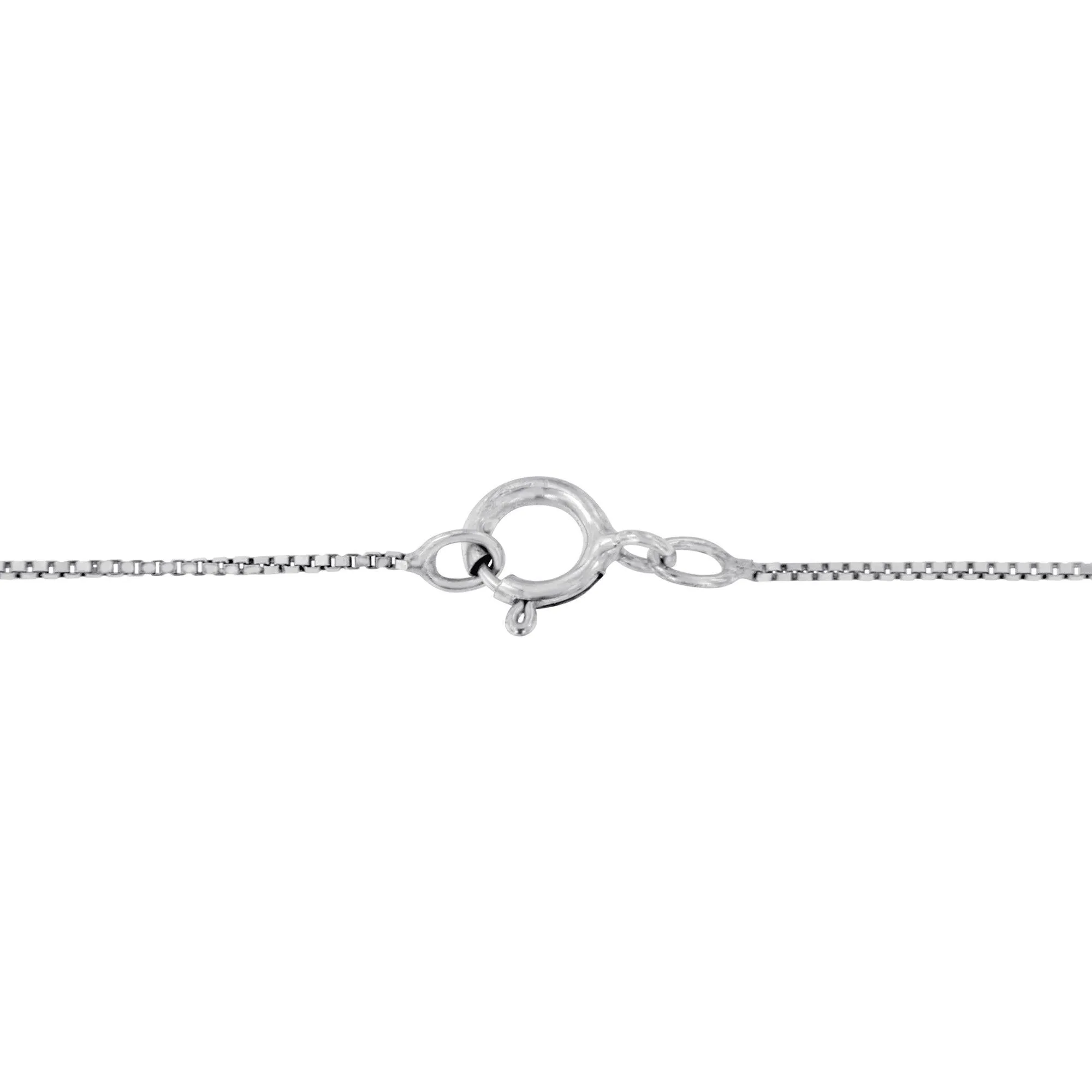 14K White Gold 1/5 Cttw 3-Prong Set Heart Shaped Solitaire Lab Grown Diamond 18" Pendant Necklace (F-G Color, VS2-SI1 Cl