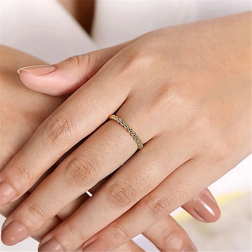 14K Yellow Gold Bujukan Stackable Fashion Ring
