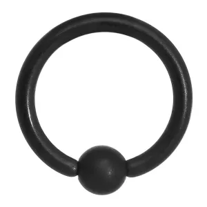 16 Gauge 5/16 Matte Black Ion BCR Captive Ring