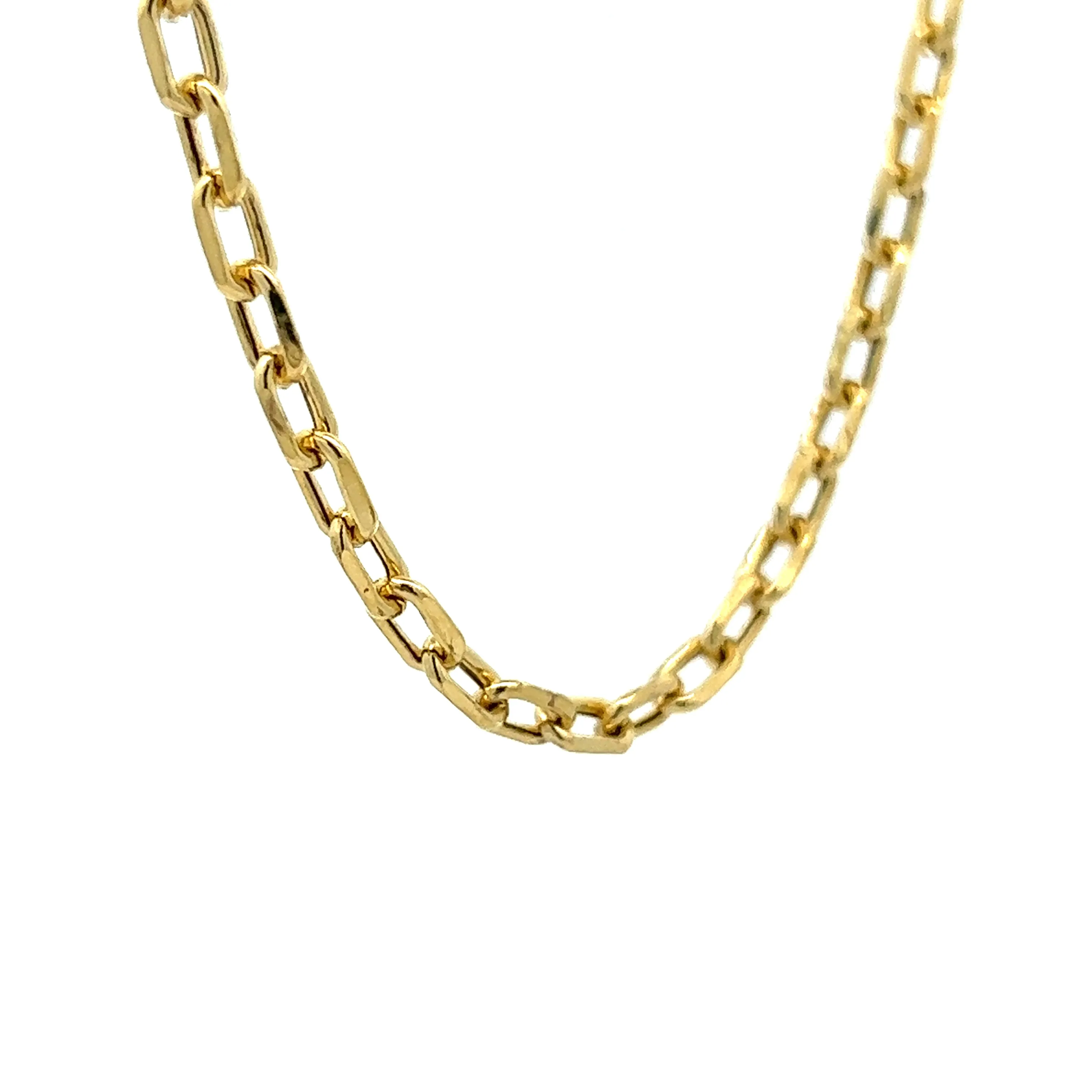 17" Large Cable Chain Necklace in 14k Yellow Gold