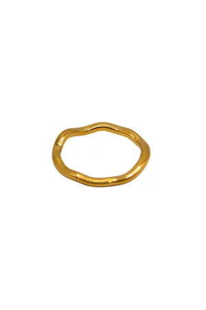 18K Nia Wavy Gold Ring