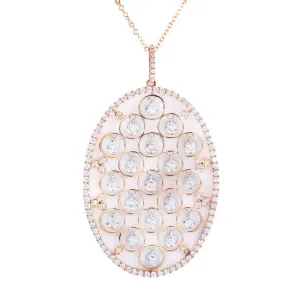 18K Rose Gold Tdw. 2.00ct Diamond Pendant - 20568597