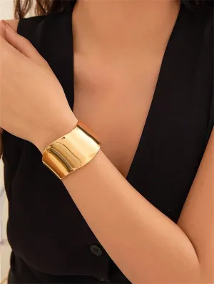 1pc Fashion Minimalist Niche Asymmetrical Wavy Bangle