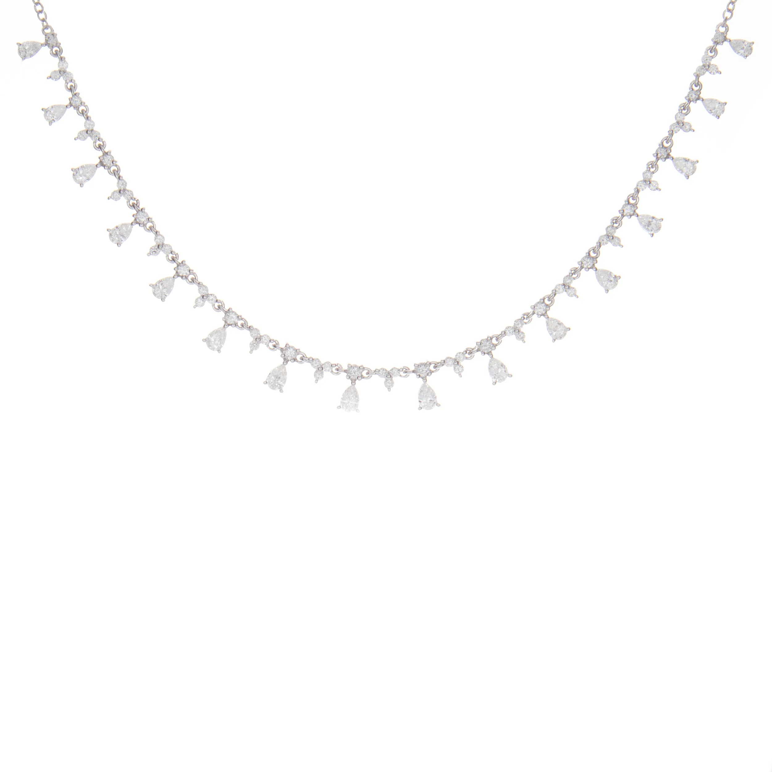2.12ct 14k White Gold Diamond Necklace
