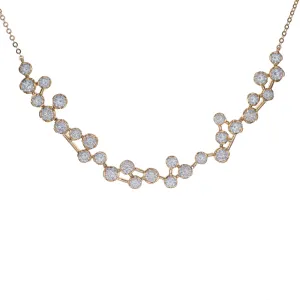 2.97ct 14k Yellow Gold Diamond Necklace