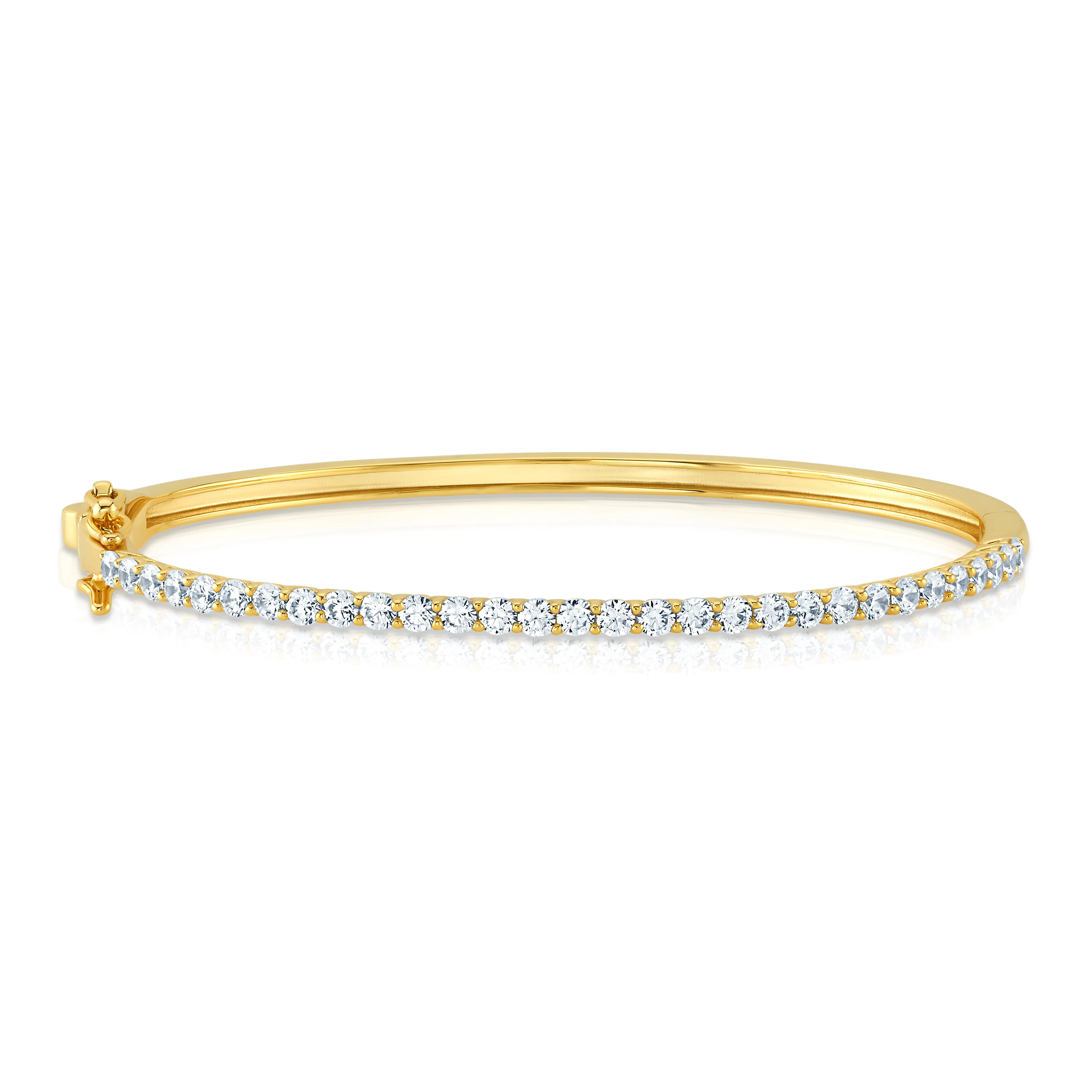 2MM CZ BANGLE, GOLD