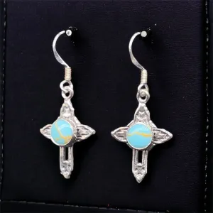3 OLDTRIBES™ Silver Sterling Turquoise Earrings