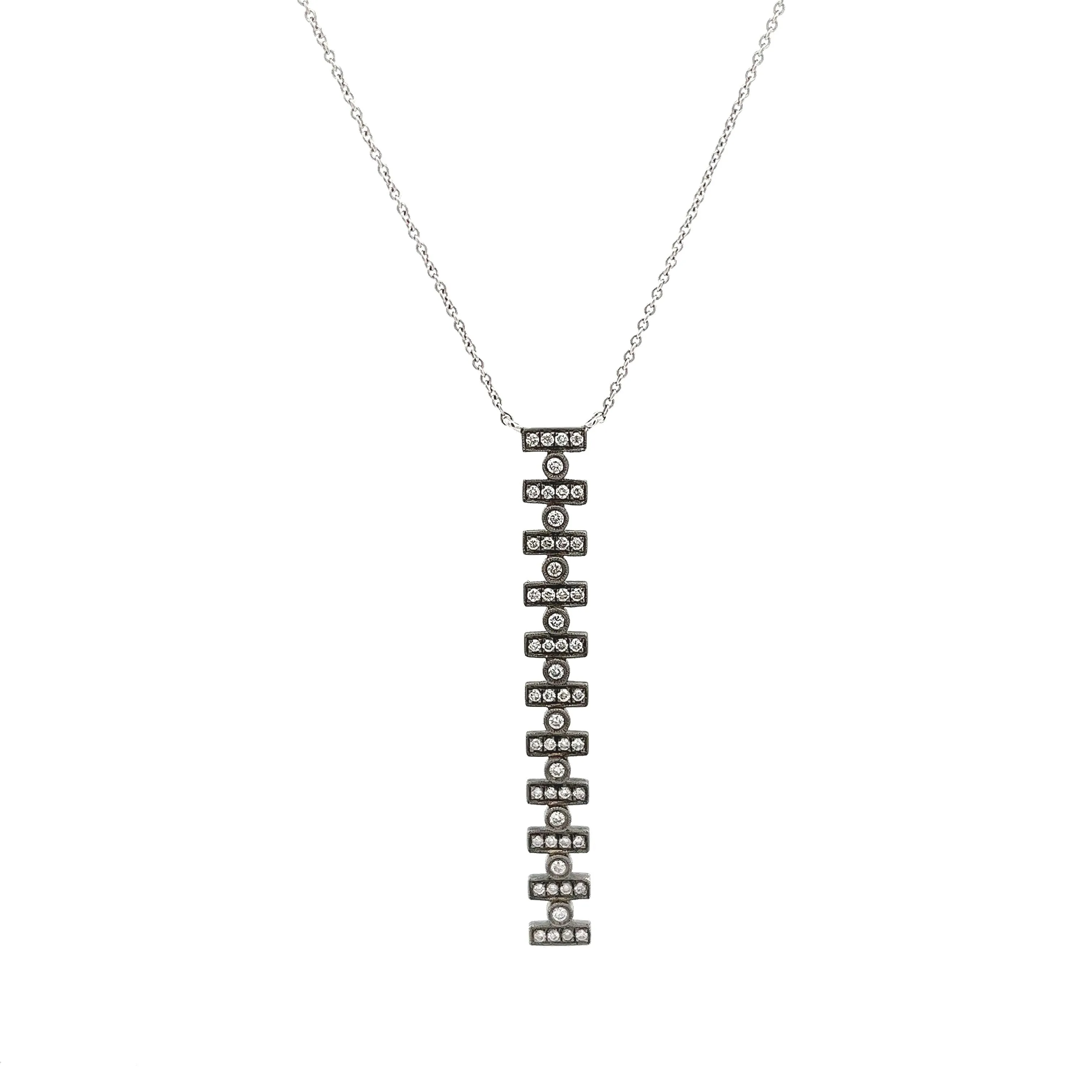 .34ct 14k White Gold Reese Brooklyn Diamond Necklace
