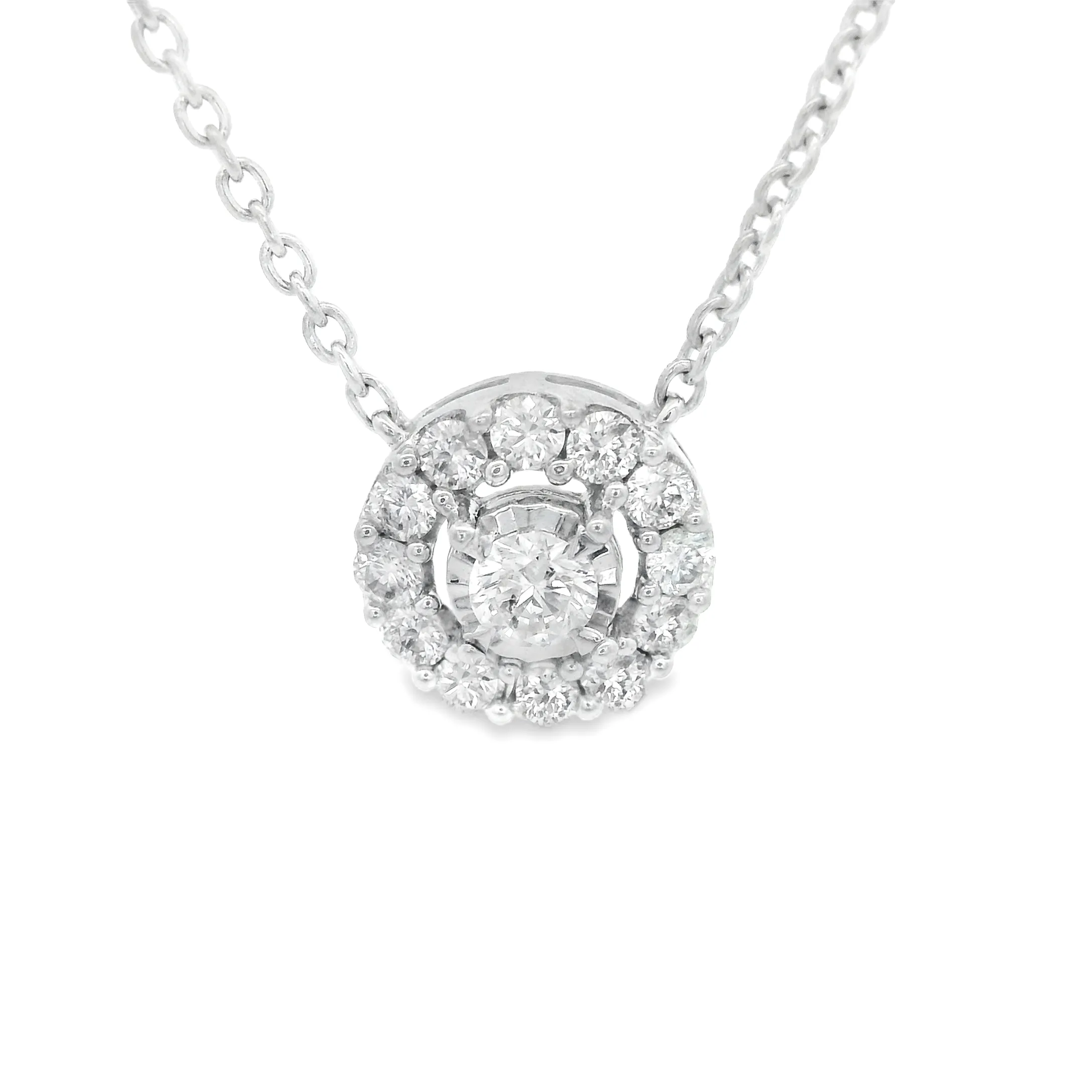 .40ct 14k White Gold Diamond Pendant