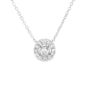 .40ct 14k White Gold Diamond Pendant