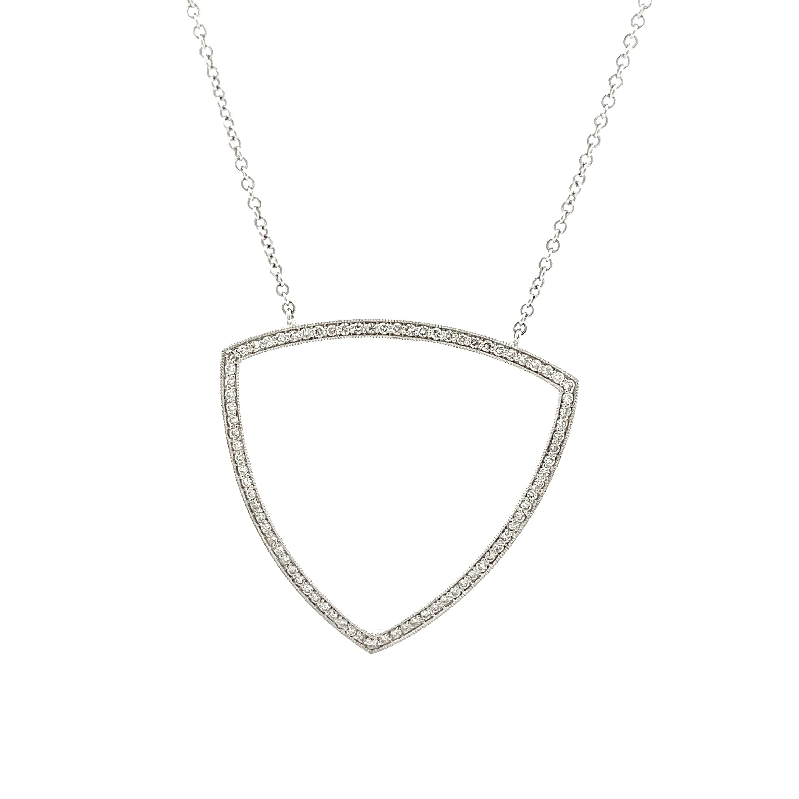.42ct 14k White Gold Diamond Necklace