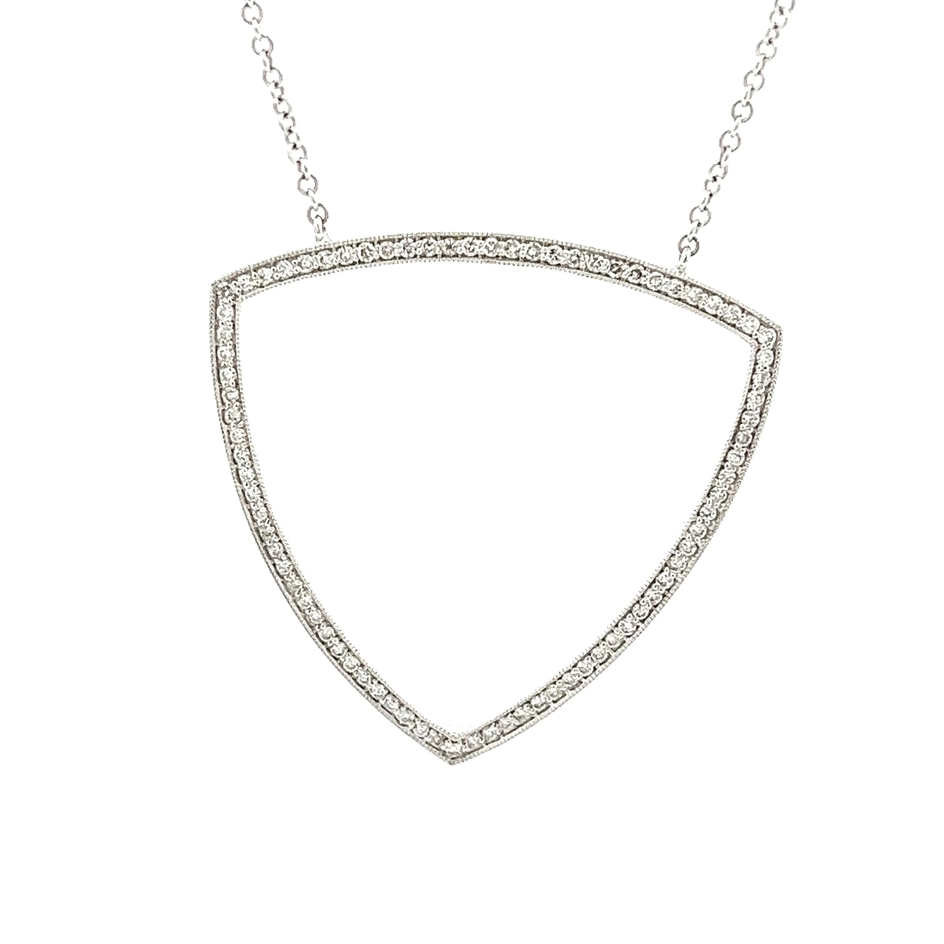 .42ct 14k White Gold Diamond Necklace