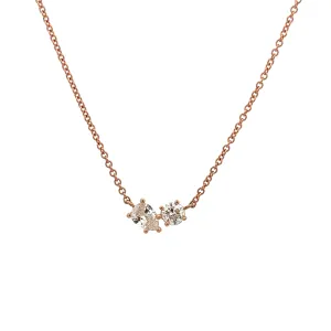 .55ct 14k Rose Gold Diamond Pendant