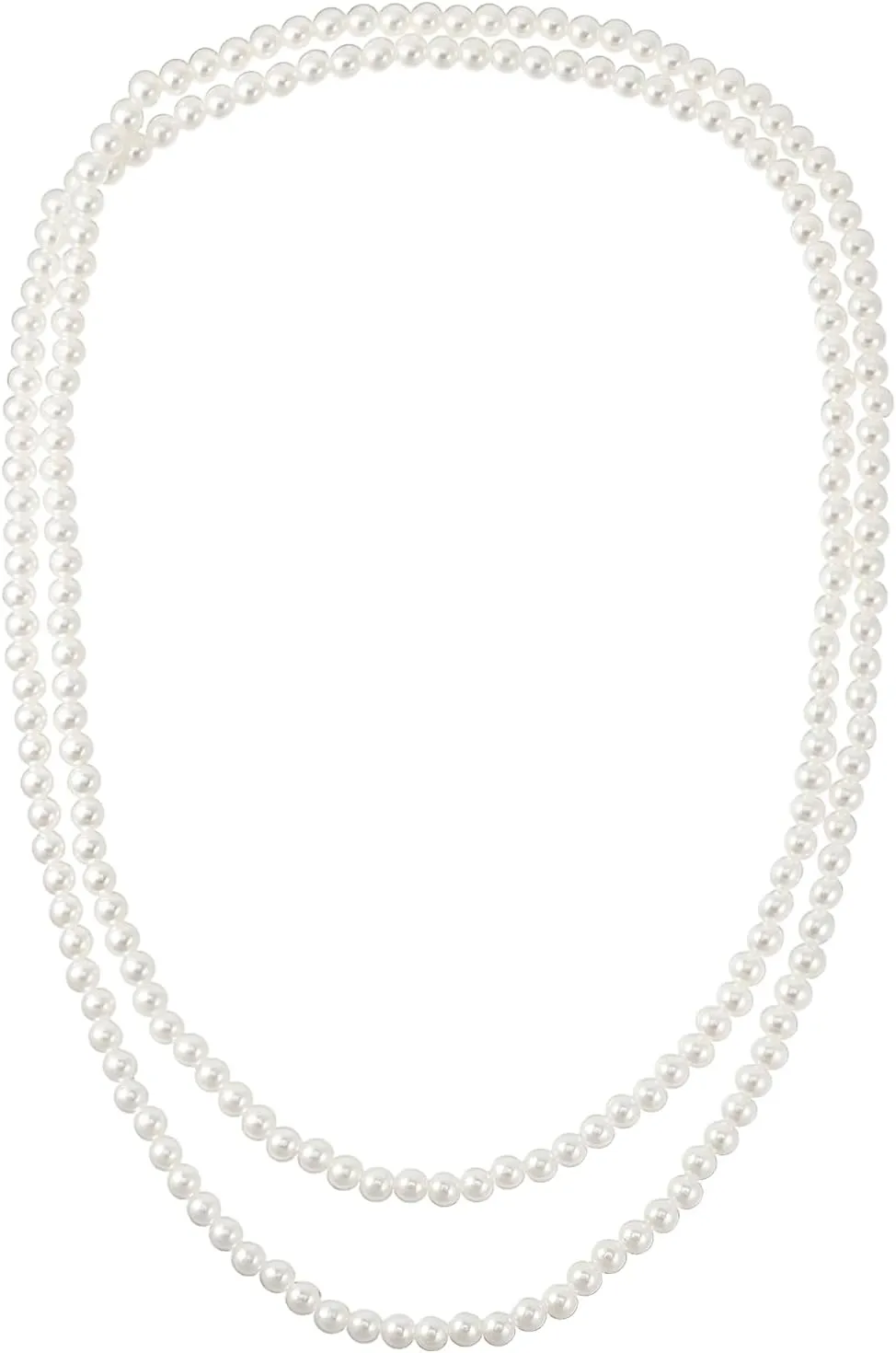 59" Long Pearl Necklace Trendy Faux Pearl Long Necklace Pearls Necklaces for Women Vintage Elegant Pearls Necklaces Wedding Party Prom