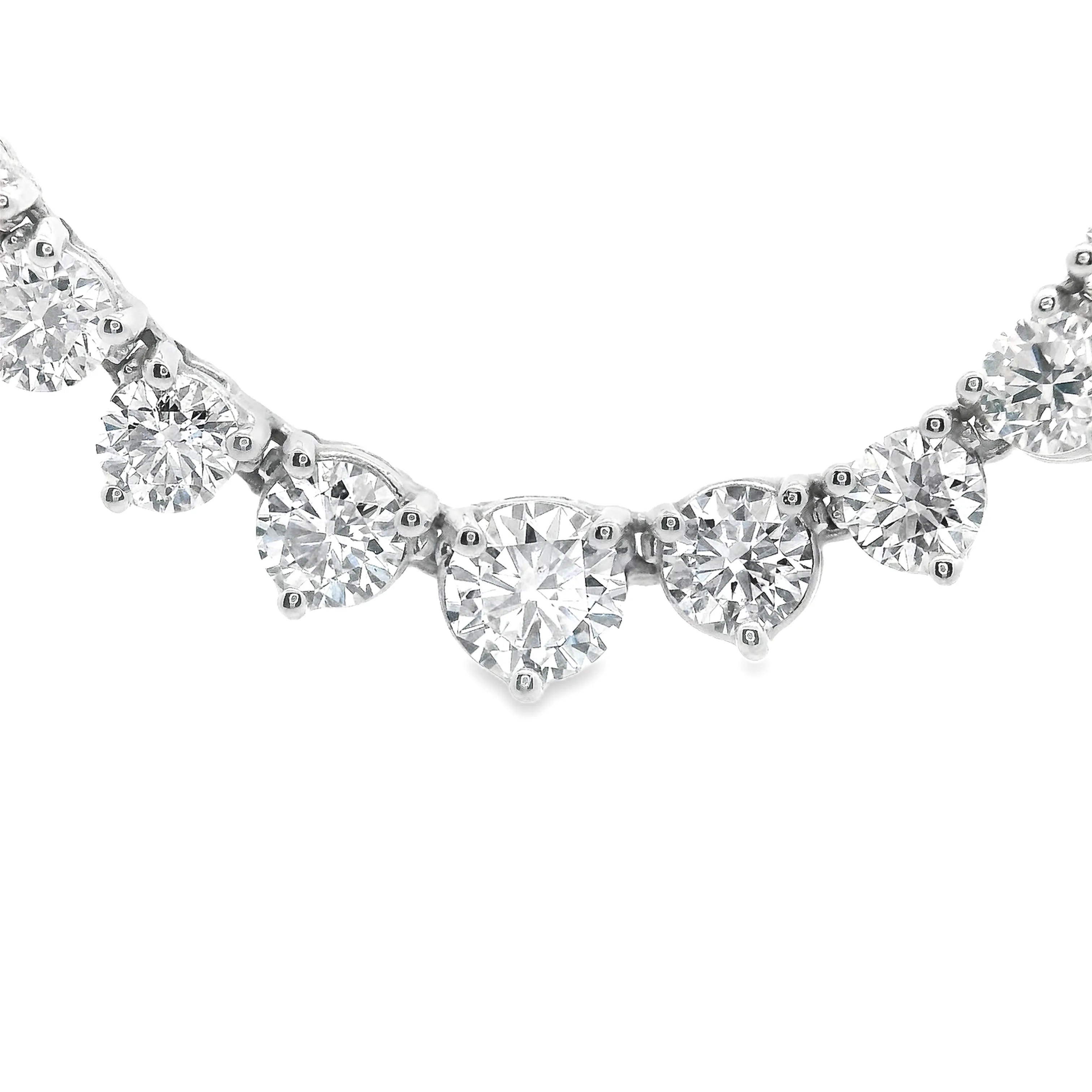8.25ct 14k White Gold Diamond Necklace