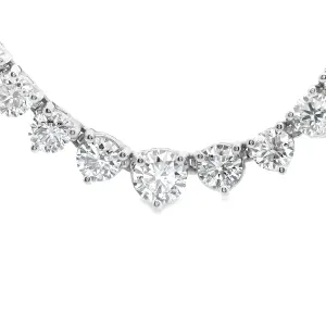 8.25ct 14k White Gold Diamond Necklace
