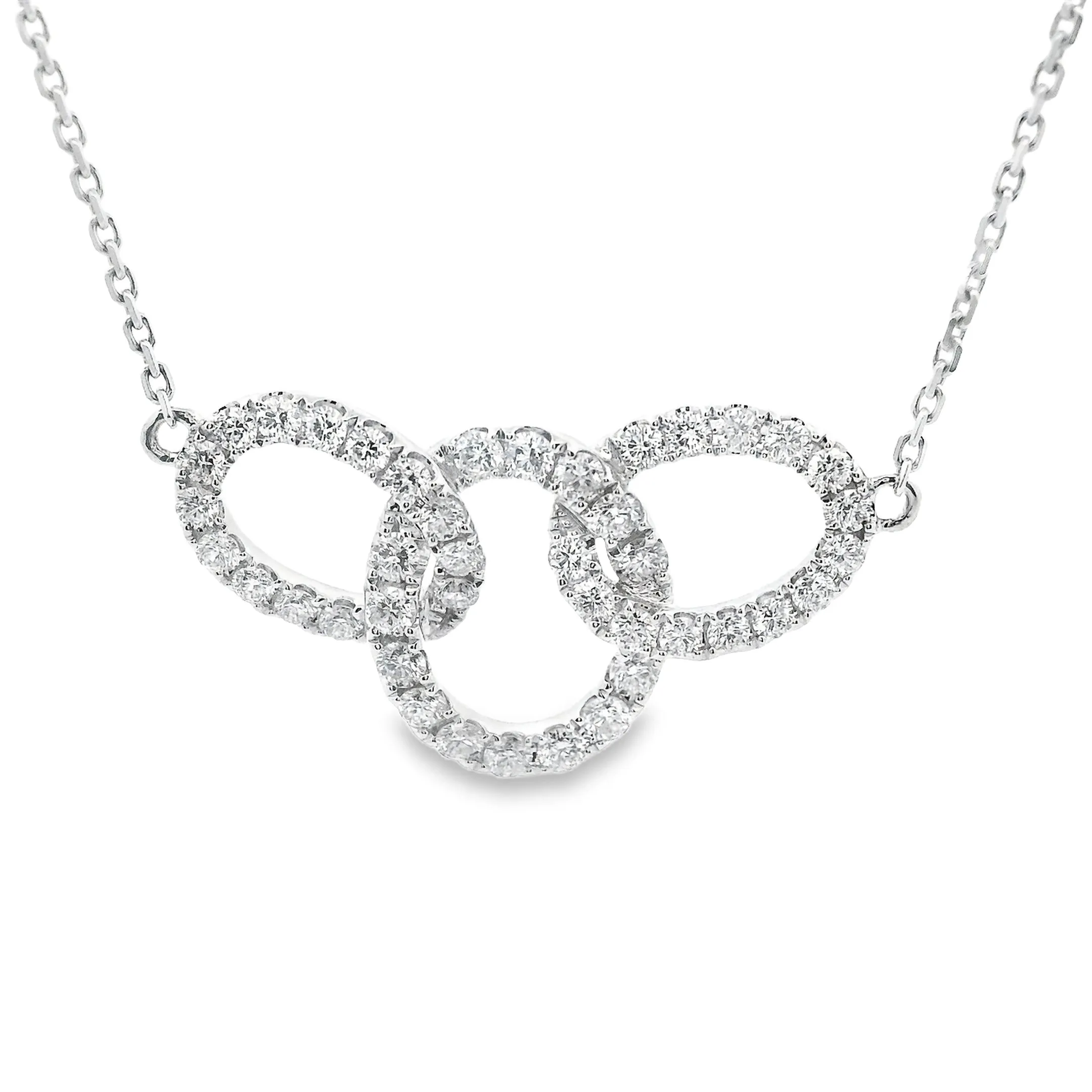 .88ct 18k White Gold Diamond Necklace