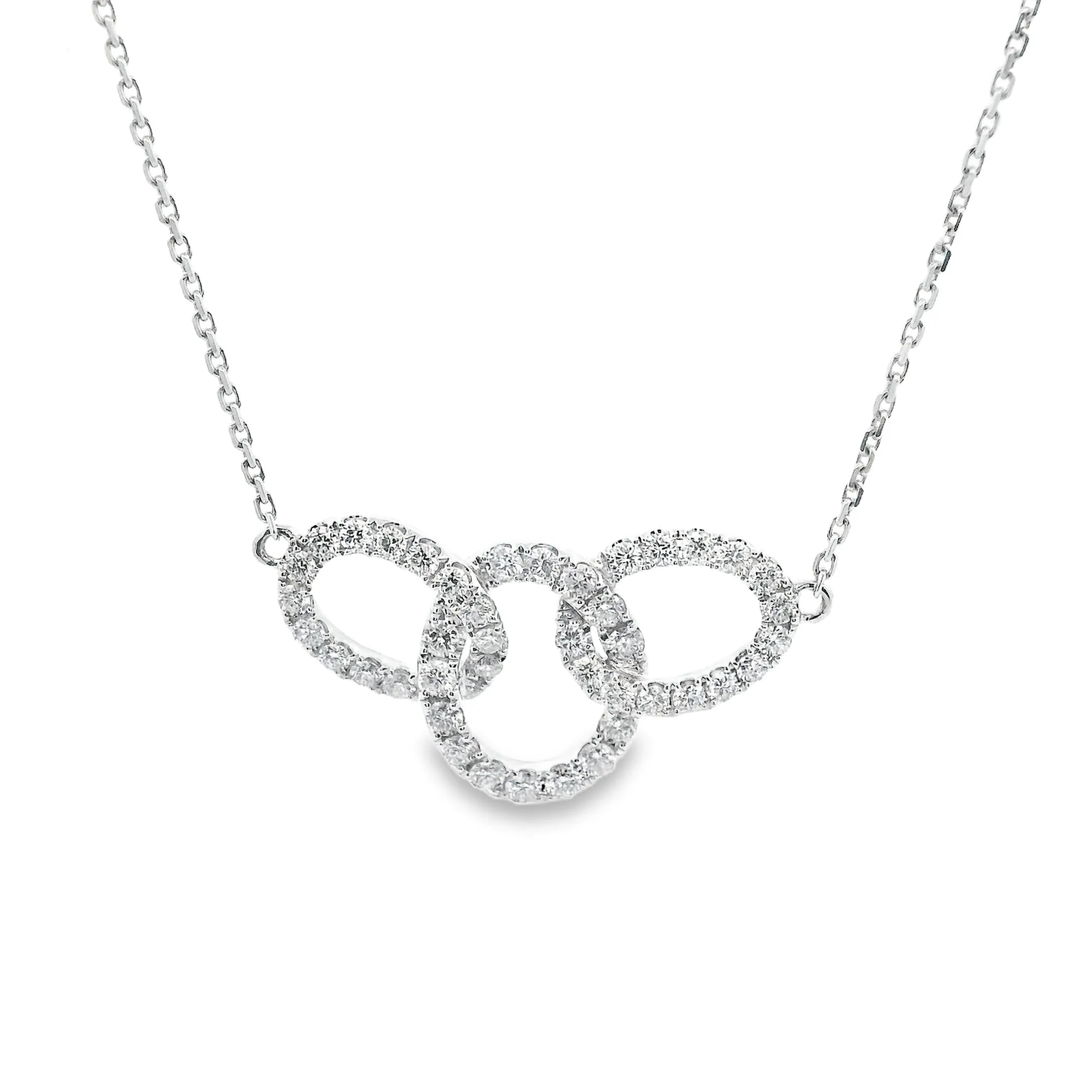 .88ct 18k White Gold Diamond Necklace