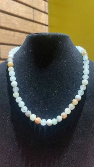 8MM Amazonite Bead Stretchy Cord Necklace/Bracelet/Anklet