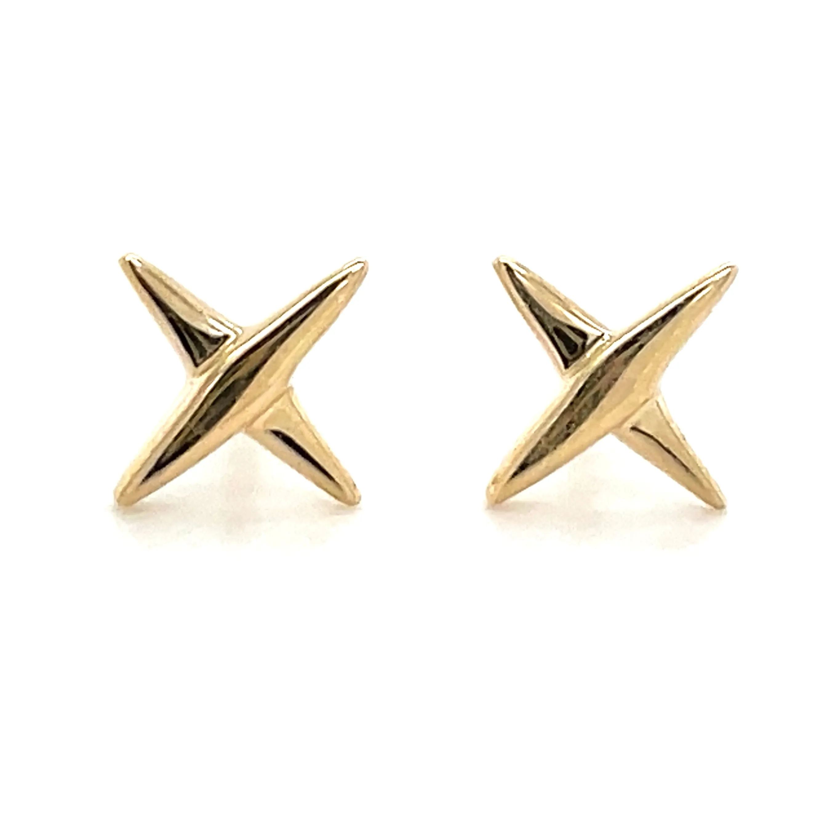 9ct Yellow Gold Kiss Earrings