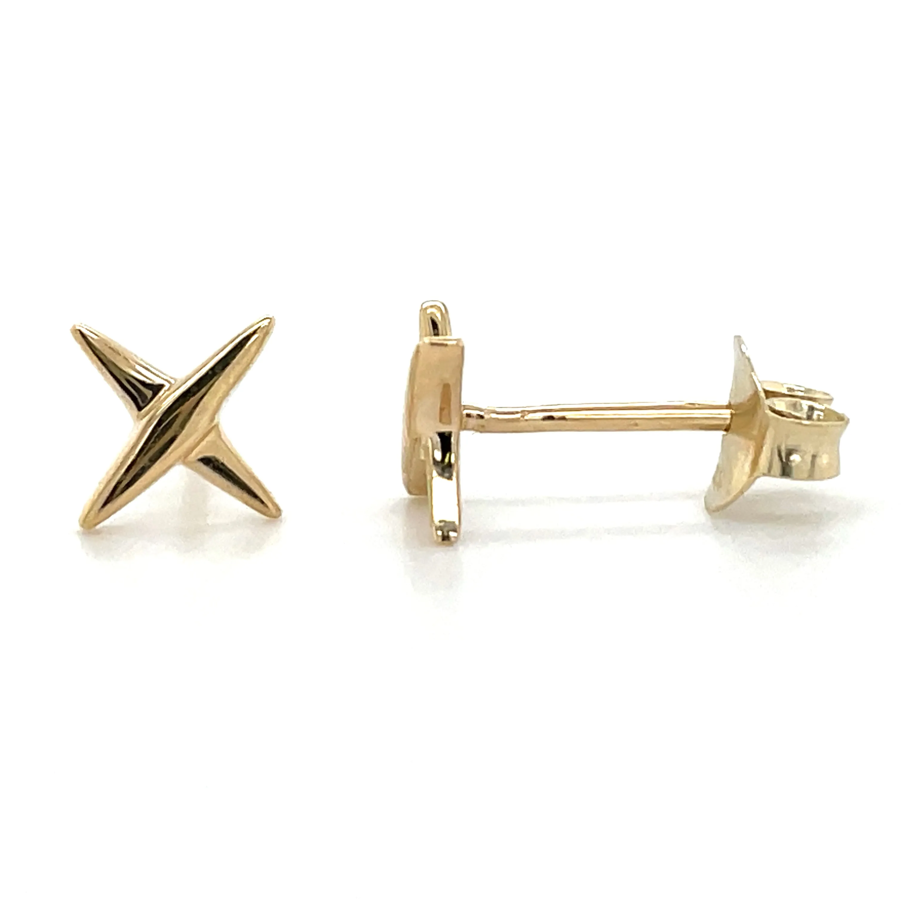 9ct Yellow Gold Kiss Earrings