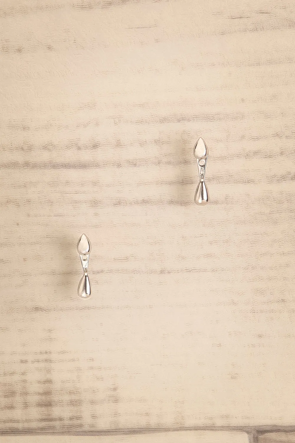 Abondance Silver | Teardrop Stud Drop Jacket Earrings