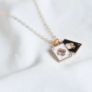 Ace of Clubs Necklace