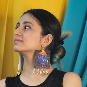 Adhisri Handpainted Blue (Earrings)