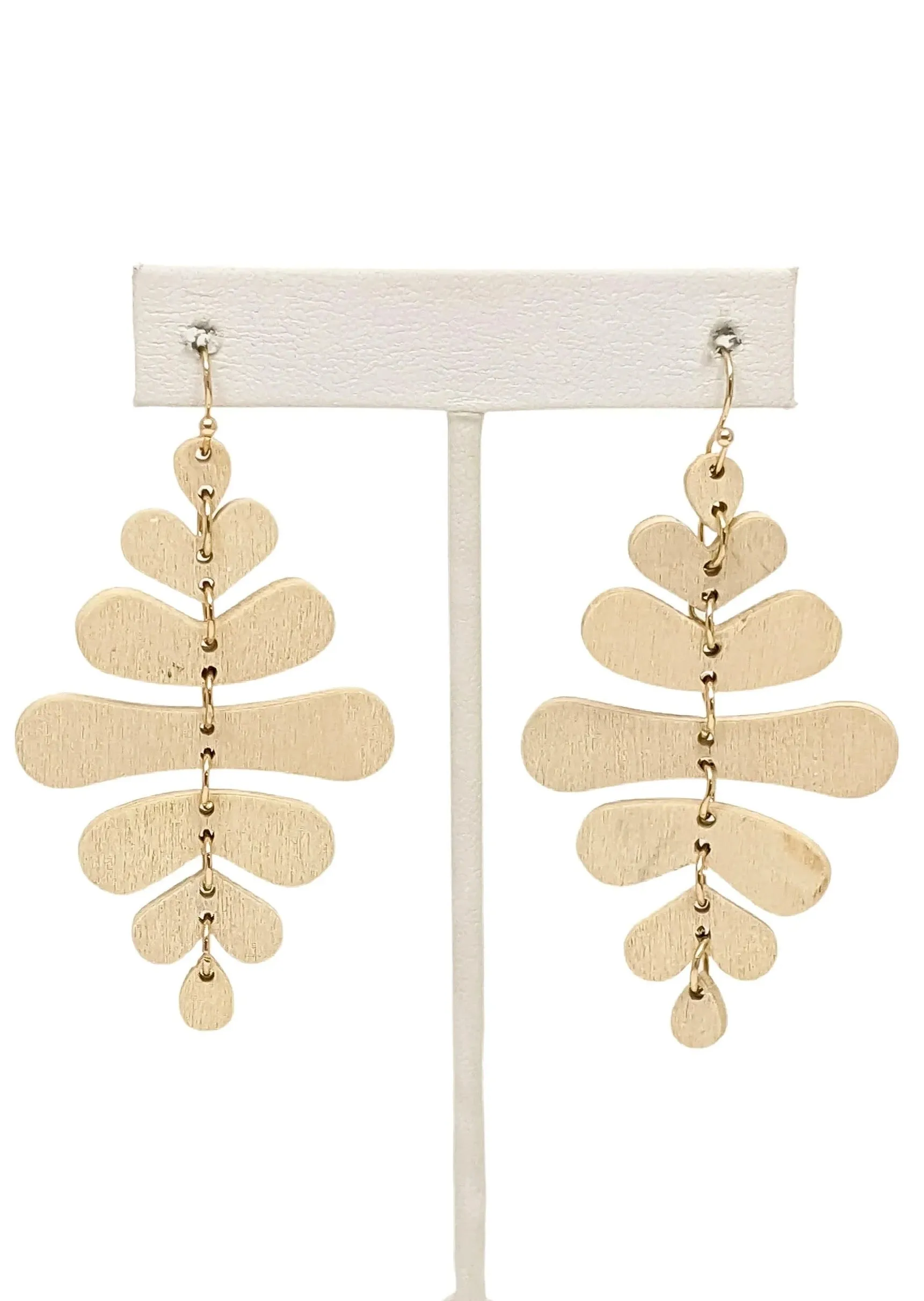 All Natural Wooden Dangle Earrings