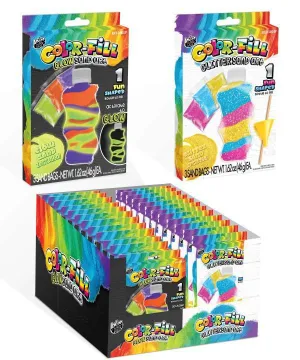 Anker Play Sand Art Kits Shaped Bottle - Color Fill Glow Sand Art Kit, Glitter Sand Art Kit - Random Style Pick