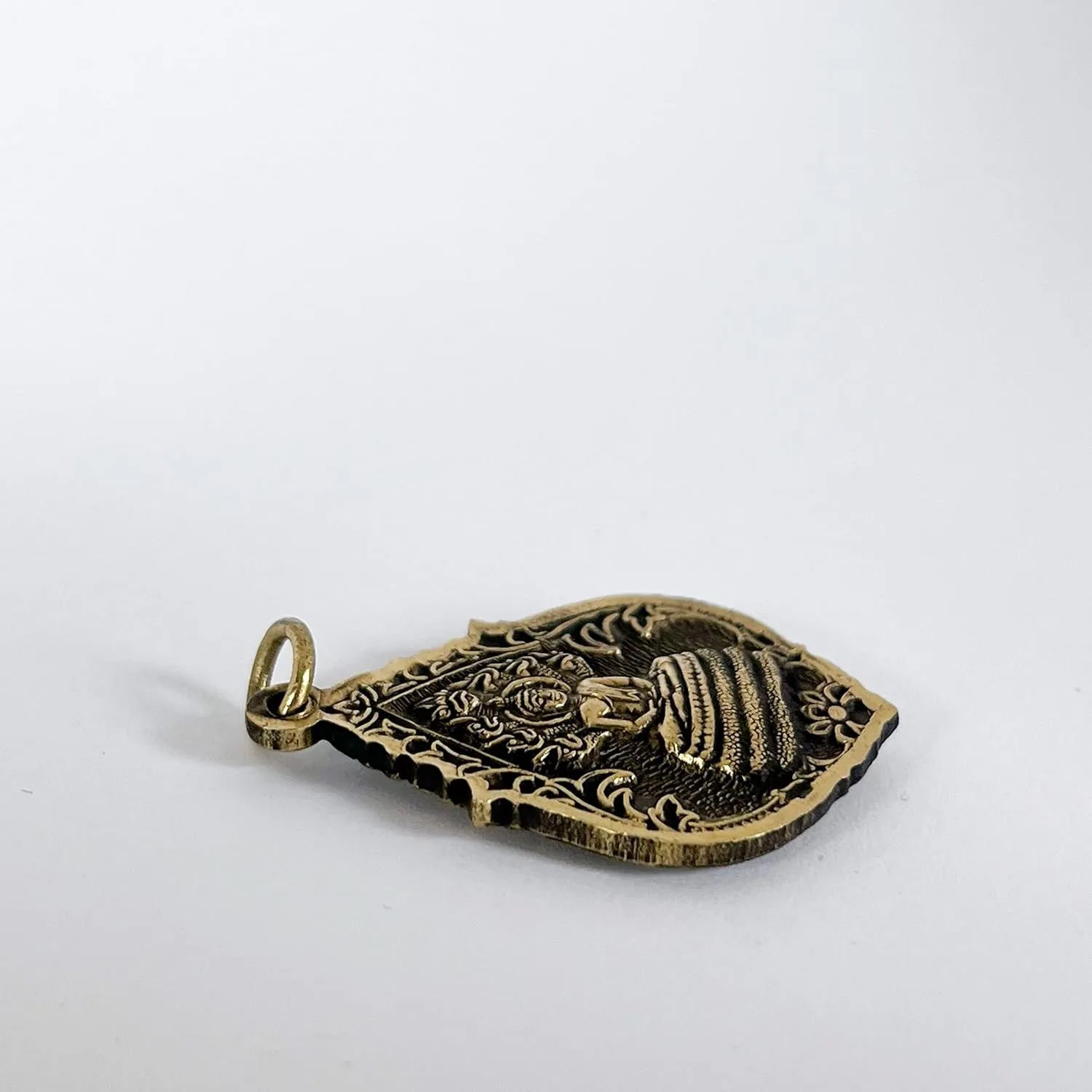 Artschatz Weekday Buddha w/Yaksha Brass Pendant Necklace, Sunday, Monday, Tuesday, Wednesday, Thursday, Friday, Saturday