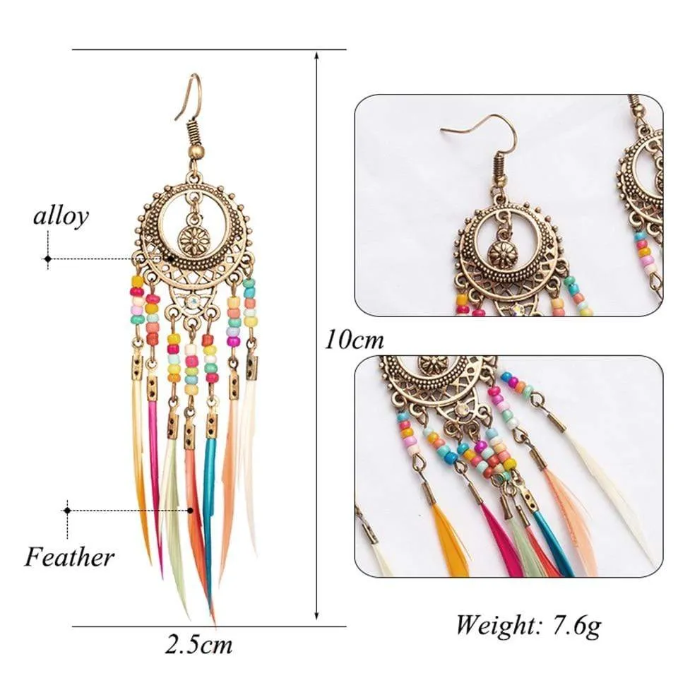 Avah Boho Dangle Earring