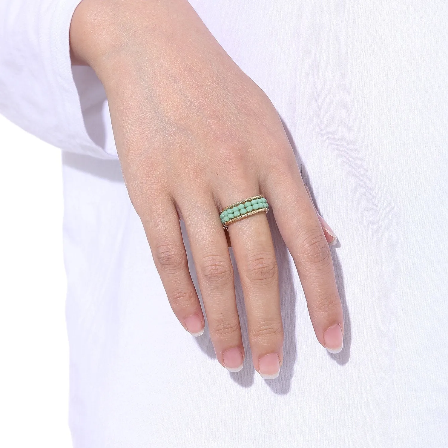 Beaded Stackable Handmade Artisan Rings