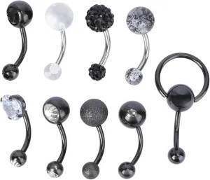 BESPORTBLE Navel Nail Bellybutton Hoop Belly Button Cute Belly Button Belly Decoration Metal Belly Ring Metal Navel