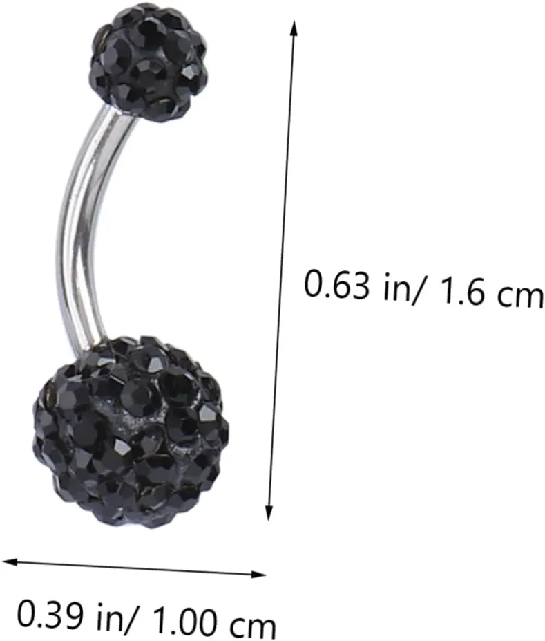 BESPORTBLE Navel Nail Bellybutton Hoop Belly Button Cute Belly Button Belly Decoration Metal Belly Ring Metal Navel