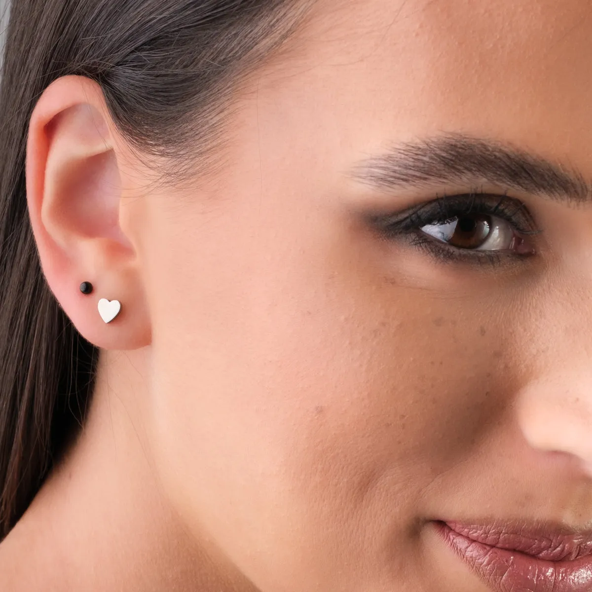 Black Titanium Stud Earrings