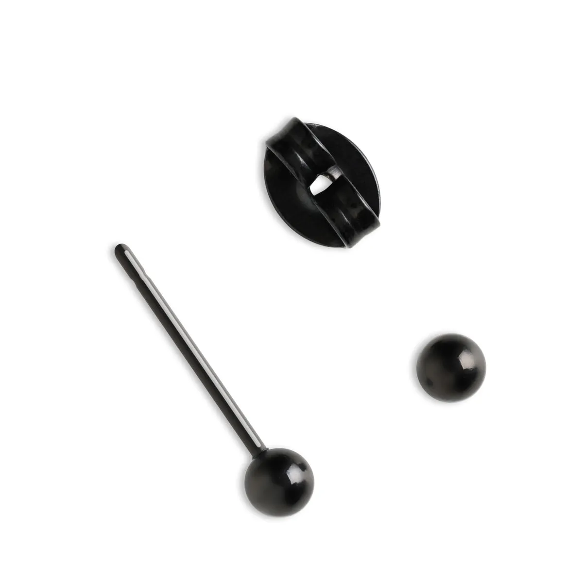 Black Titanium Stud Earrings
