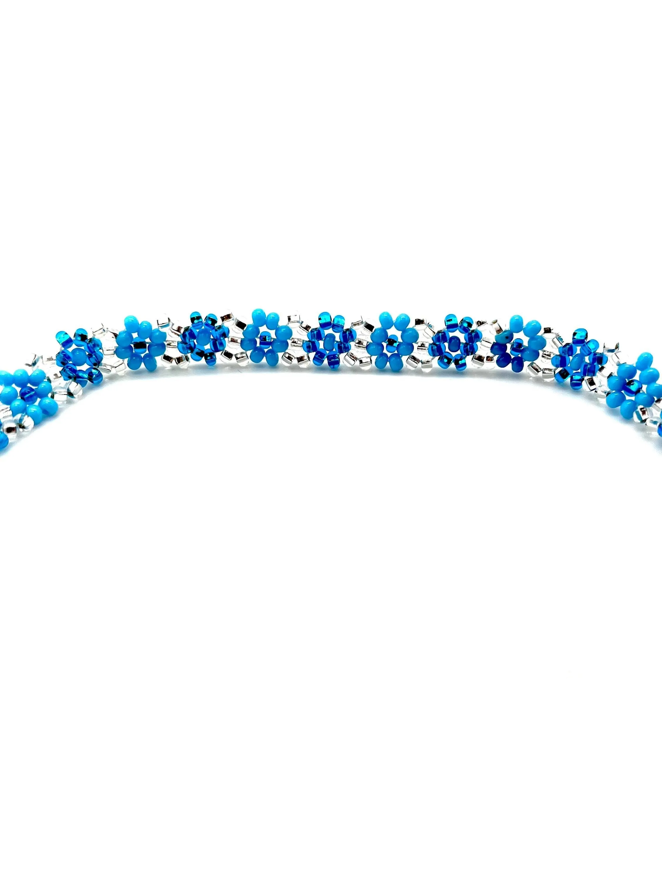 Blue Daisy Flower Bracelet