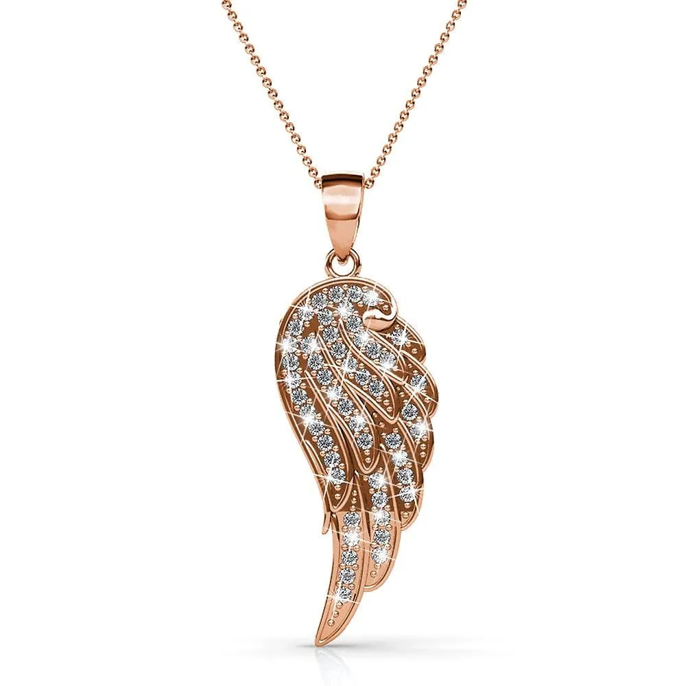 Boxed Fly High Wing Rose Gold Set Embellished with SWAROVSKI® Crystals