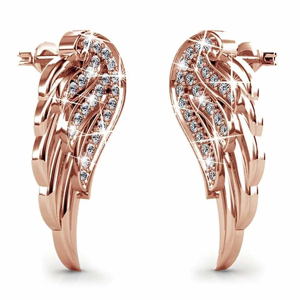 Boxed Fly High Wing Rose Gold Set Embellished with SWAROVSKI® Crystals