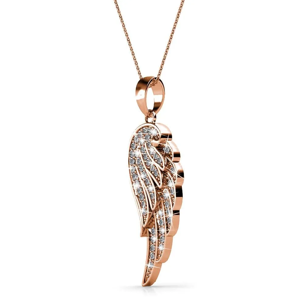 Boxed Fly High Wing Rose Gold Set Embellished with SWAROVSKI® Crystals