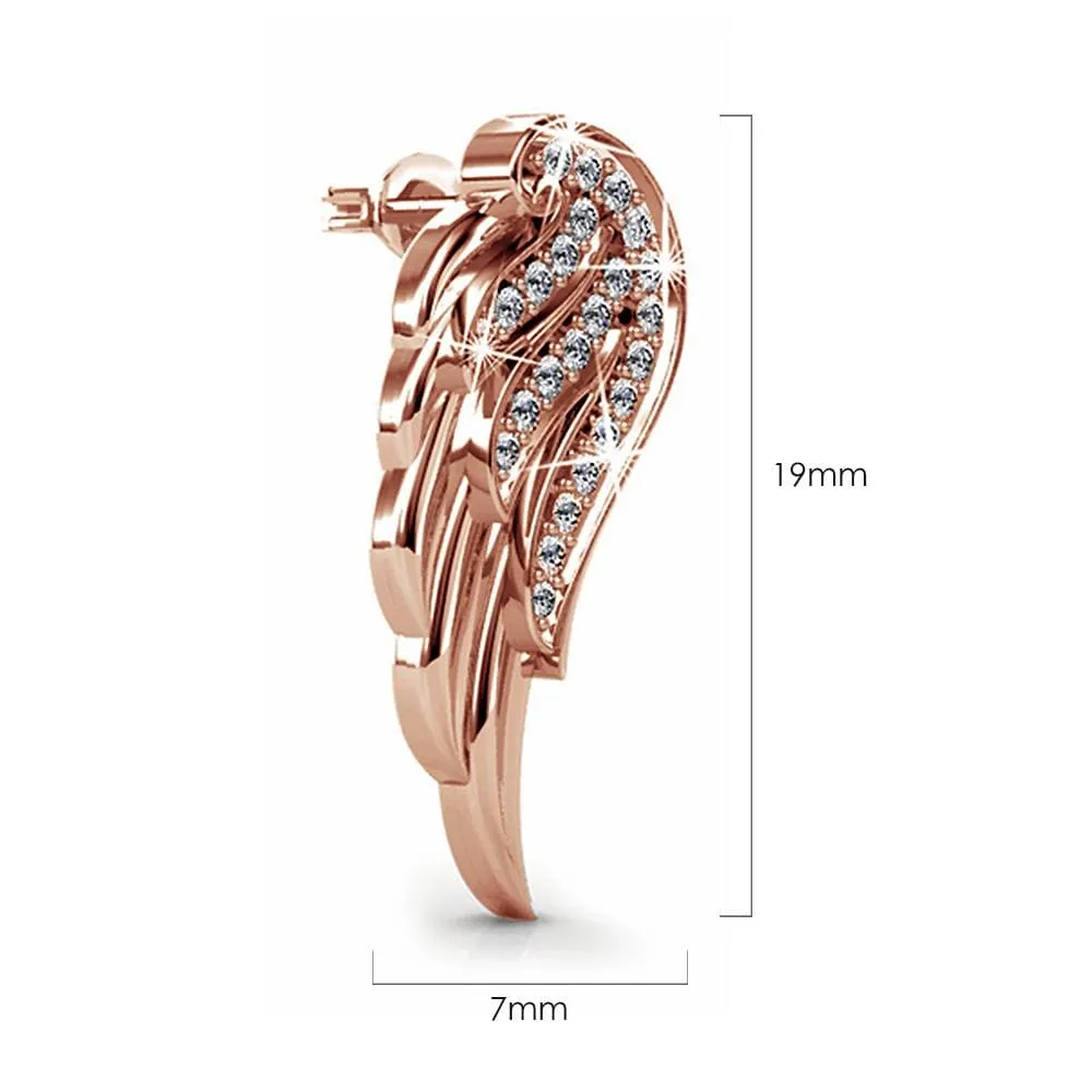 Boxed Fly High Wing Rose Gold Set Embellished with SWAROVSKI® Crystals