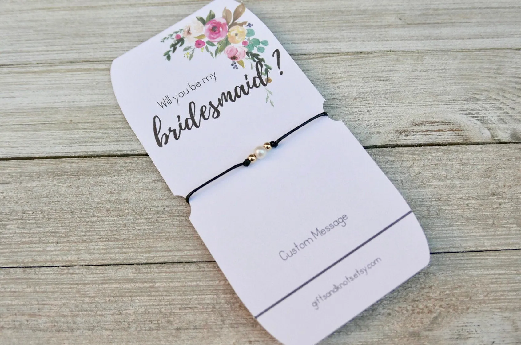 Bridesmaid Bracelets, Custom Message Bracelets, Will You Be My Bridesmaid, Proposal Bridesmaid, Thank You Gift