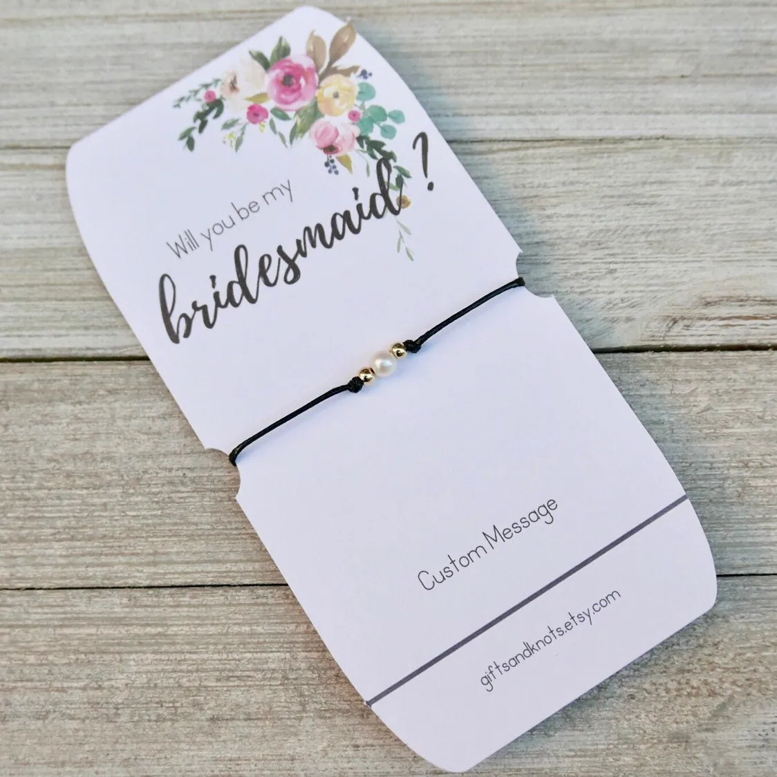 Bridesmaid Bracelets, Custom Message Bracelets, Will You Be My Bridesmaid, Proposal Bridesmaid, Thank You Gift