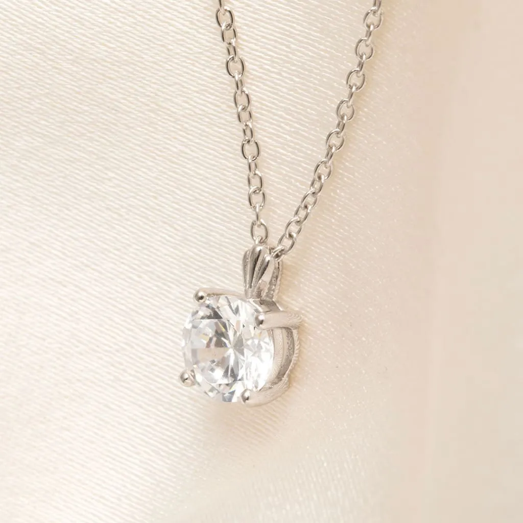 Brilliant Necklace| 9ct White Gold